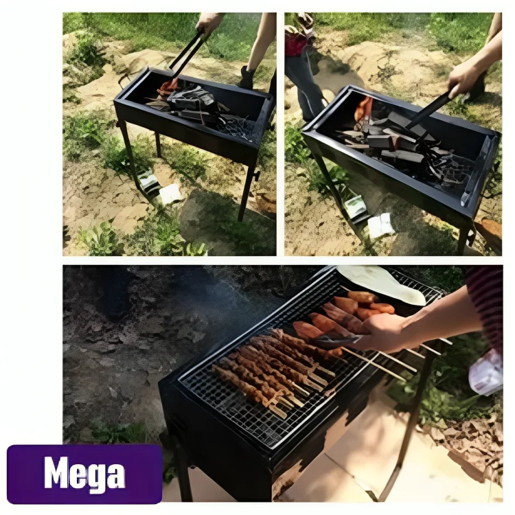 BBQ Grill With Stand and Cooking Plate Outdoor Babeque