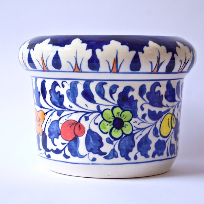 Floral Round Planter