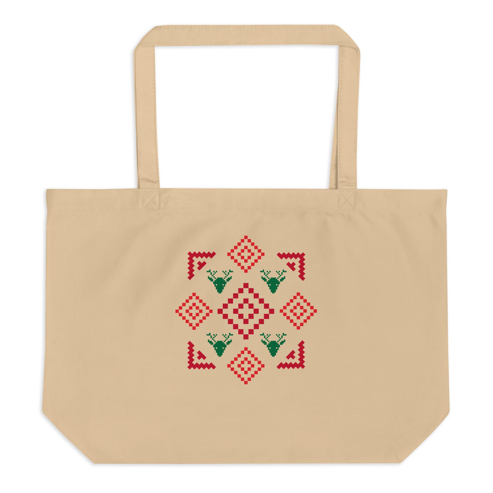 Large organic tote bag